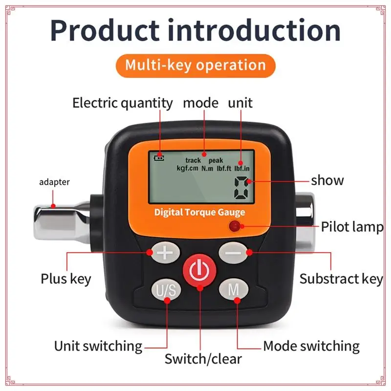 New Digital Torque Meter Torque Meter Tester Mechanical Wrench Replacement Various Rotor Torque Wrenches For Repair