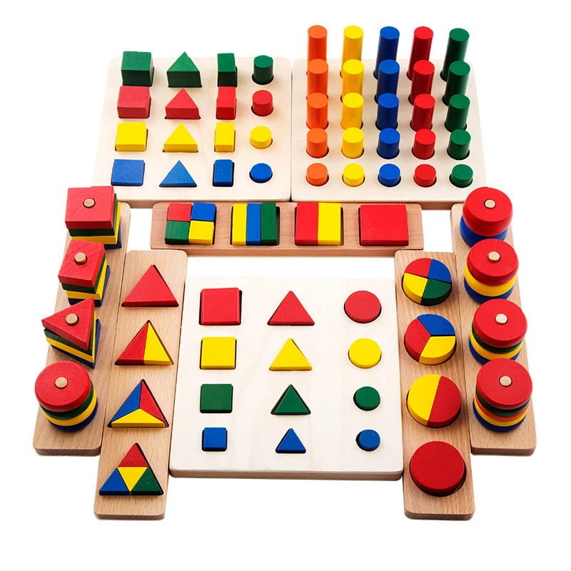 8-in-1set-toddlers-montessori-materials-teaching-toy-geometric-shape-blocks-learning-sensory-toys-wooden-toys-baby-toy-education