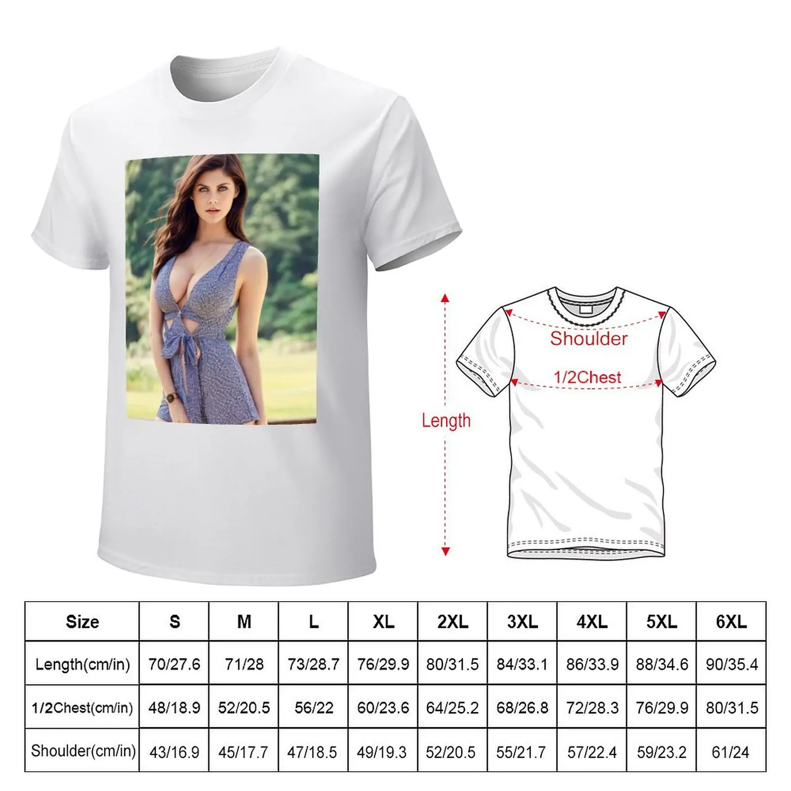 alexandra daddario T-Shirt funnys customizeds cute clothes mens vintage t shirts