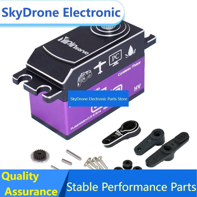 SkyDElYIPINSERVO 10KG Low Profile High Speed Digital Servo For 1/10 RC Drift Crawler Robot DIY