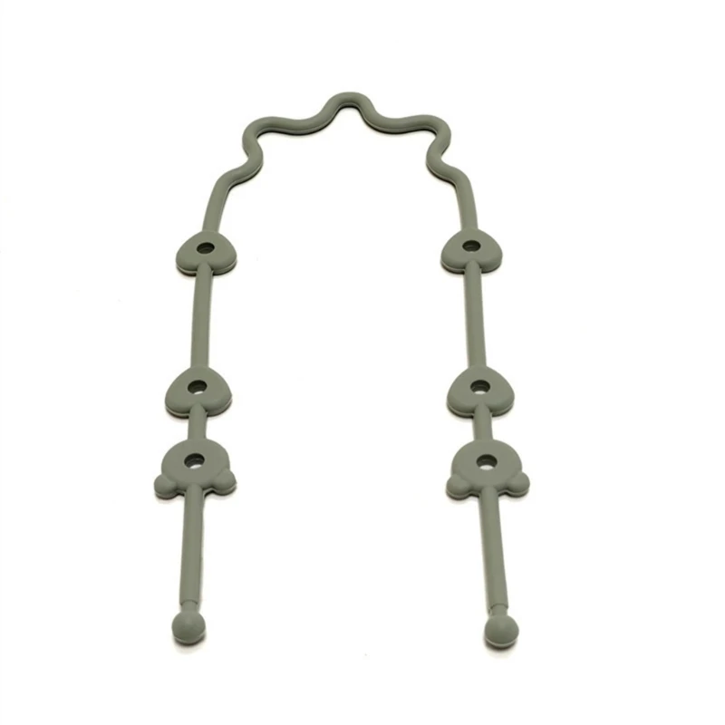 Pacifier Clip for Babies, Silicone Holder with Safety Straps