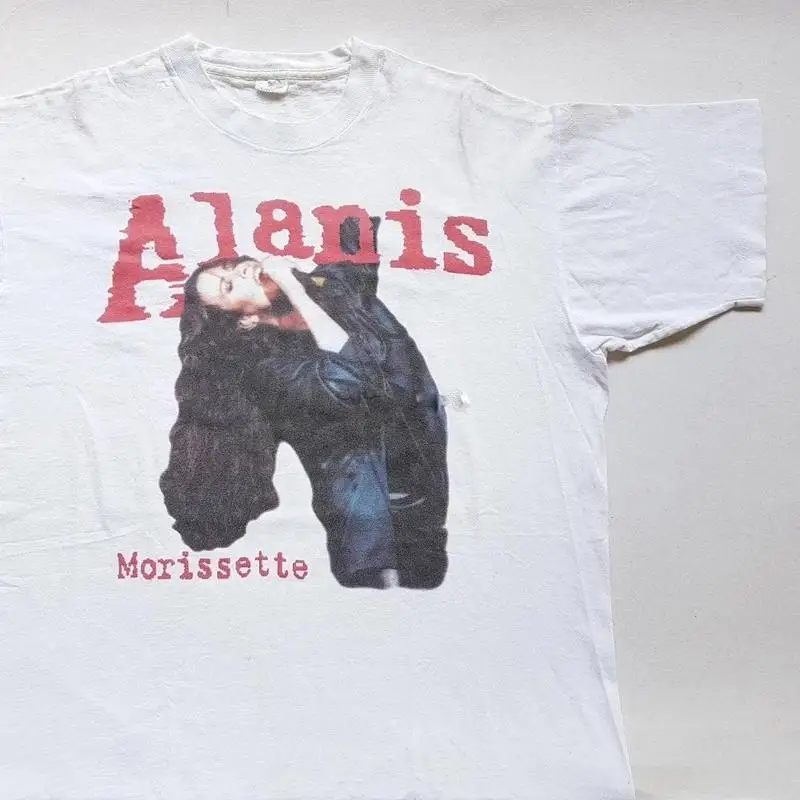 Vintage Alanis Morissette Jagged Little Pill Tour White All Size Shirt HE479