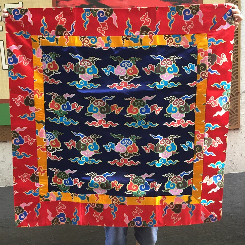 Wholesale Buddhist supply Tibet family Buddhism Temple  Auspicious Buddha statue Altar cover Ethnic Table cloth curtain GOOD A3