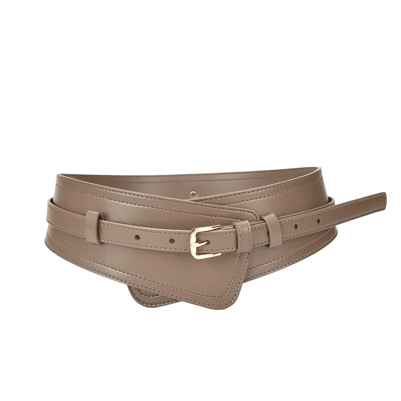 Mode Breite Frauen Gürtel Designer Frauen Echt Leder Gürtel Metall Pin Schnallen Weibliche Weiche Bequeme ClothesWaistbandsAccessories – Detail 2