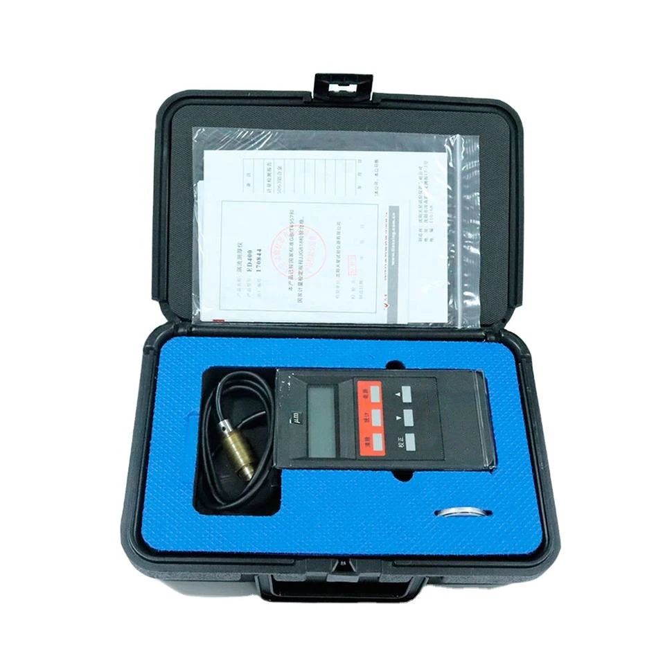 Eddy Current Coating Thickness Gauge Meter Tester 0-500mm For Measuring Aluminum Alloy Plastic Film Paper