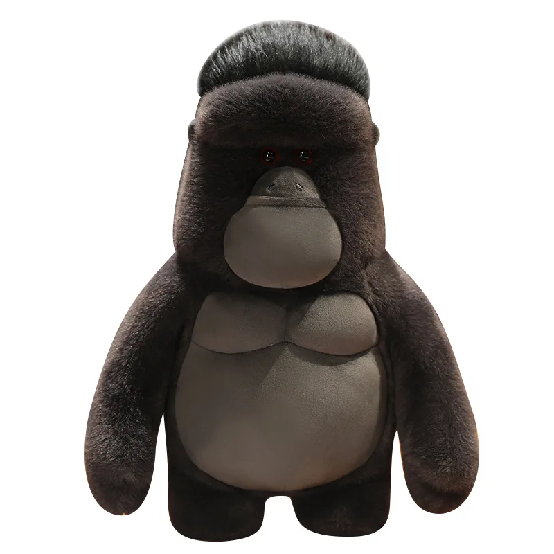 Nouveau jouet en peluche gorille réaliste grand Animal en peluche mignon singe noir poupée créative singe peluche grande taille cadeau pour les enfants