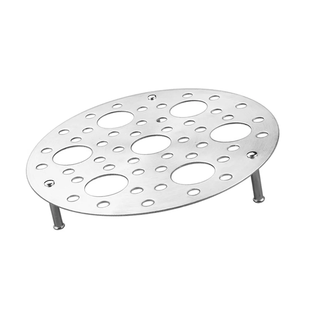 

Stainless Steel Egg Steamer 7 Holes Cooker Steaming Kitchen Tool Food Grade Easy Clean Dishwasher Safe Steam Rack Egg