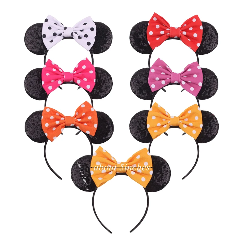 موضة بلون آذان الماوس عقال للفتيات النساء حفلة عيد ميلاد هيرباند DIY بها بنفسك مهرجان تأثيري إكسسوارات الشعر