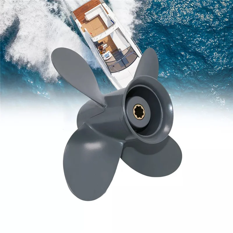 

Trending Boat Outboard Propeller 9 1/4X11 58134-ZV4-011AH For Honda Aluminum 8HP-20HP 8 Tooth 4 Blades
