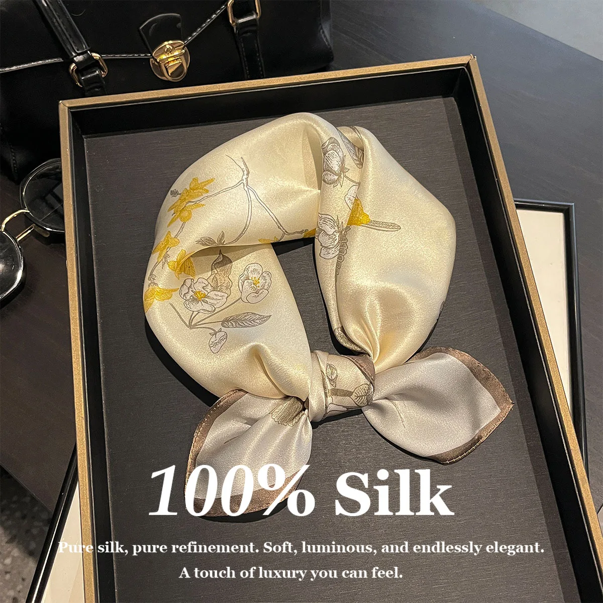 

Роскошный высококачественный шарф из 100% натурального шелка, женская шаль, квадратный платок, повязка для волос, пашмина, хиджаб, эшарп, фулярд, бандана, пончо