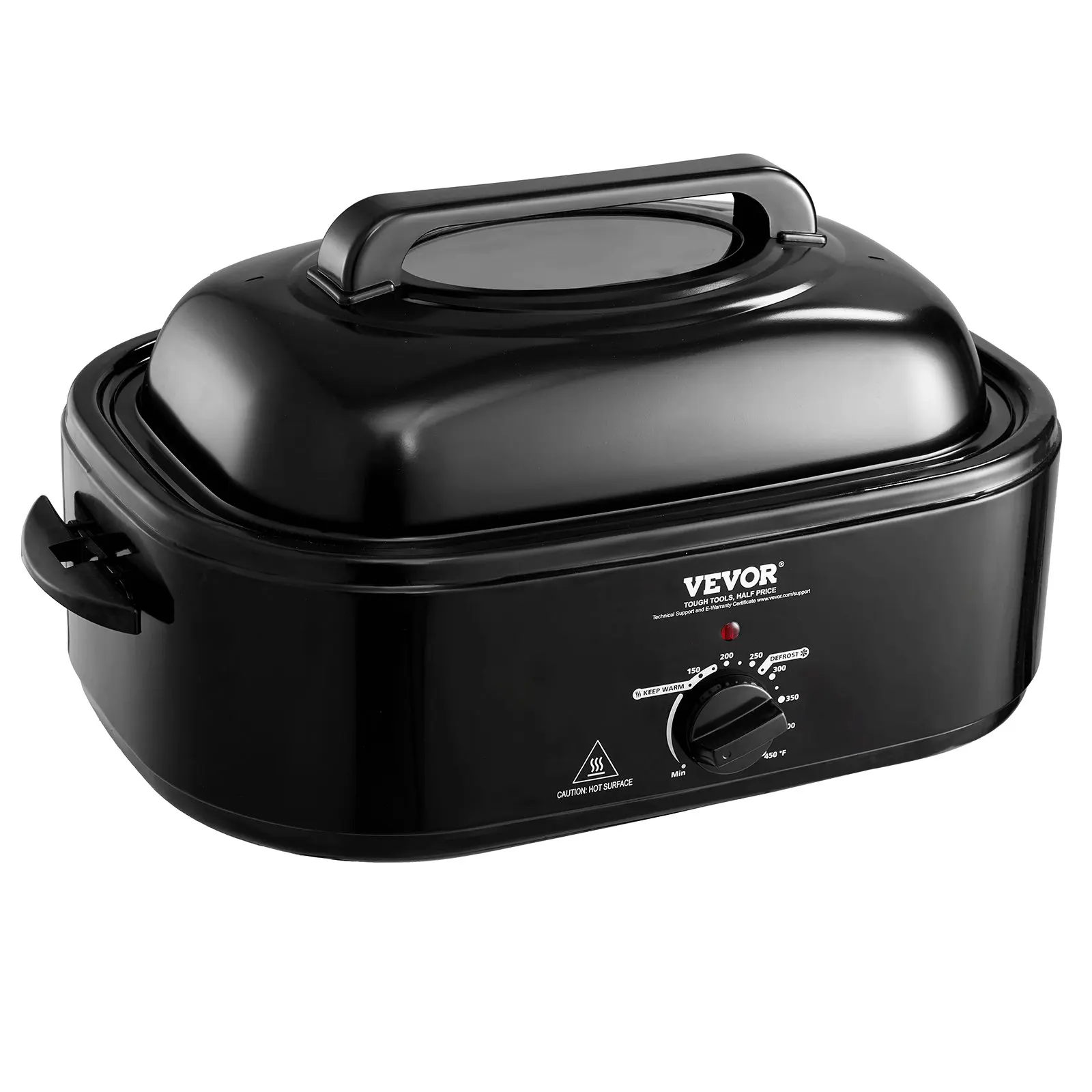 

Electric Roaster Oven, 20 QT Turkey Roaster Oven With Self-Basting Lid, 1450W Roaster Oven With Defrost & Warm Function,