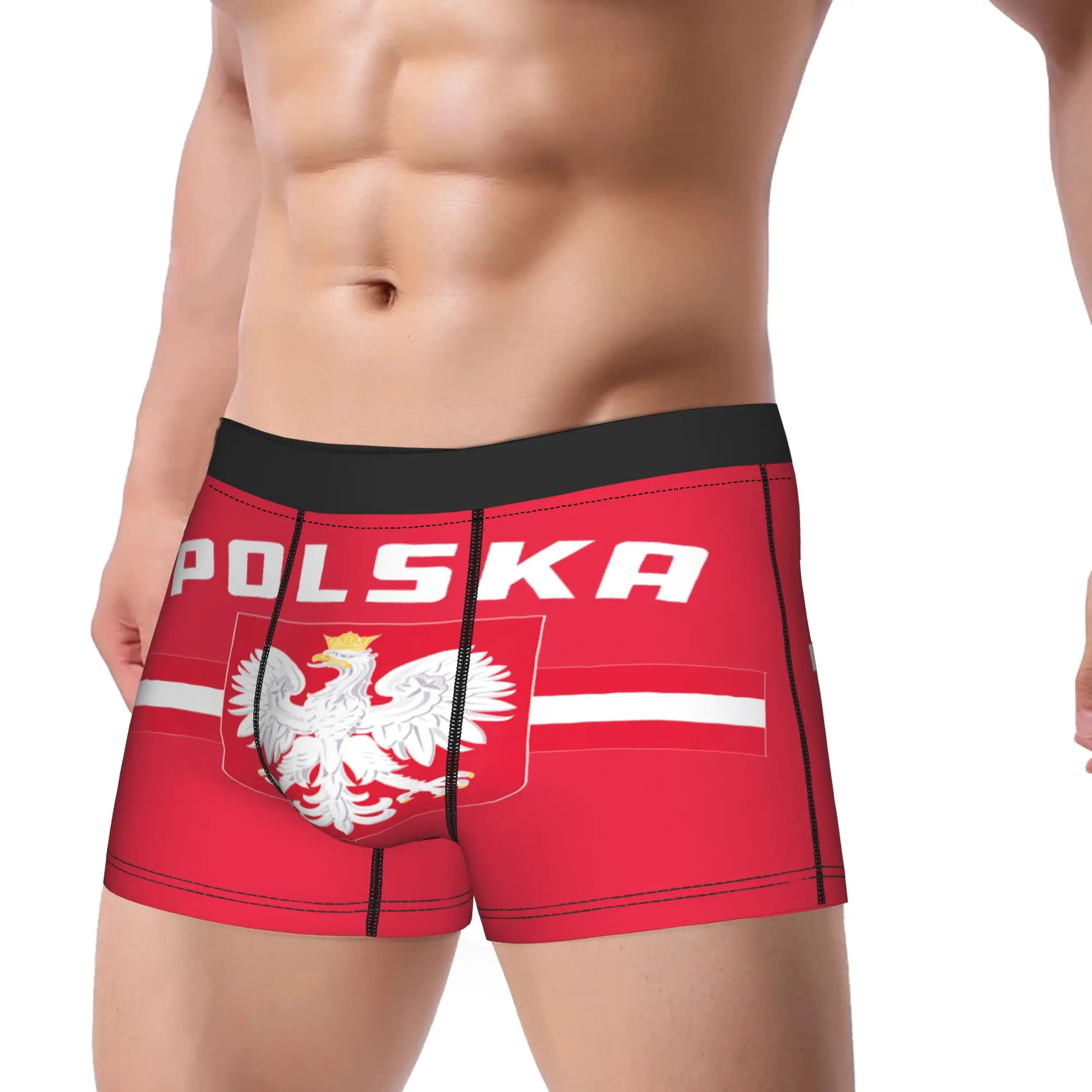 Polish Flag of Poland White Eagle Polska Boxershorts Pouch Underwear High Quality Shorts Briefs Comfortable Males Panties