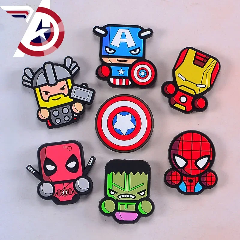 Marvel Anime Fridge Magnetic Sticker Cartoon Refrigerator Magnets Souvenir Household Products Superhero Fridge Sticker Gifts