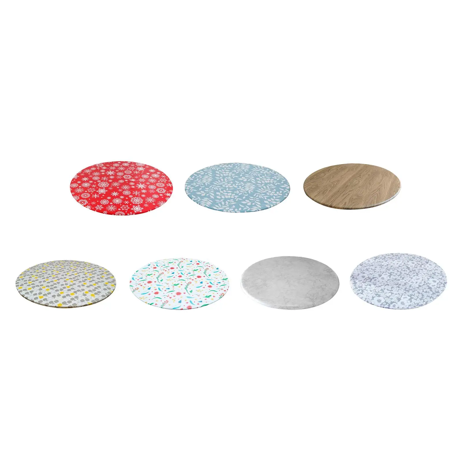 

Round Tablecloth Waterproof Table Cloth Fits Tables 40"-56" Diameter Kitchen Tablecloth Round Table Cloth