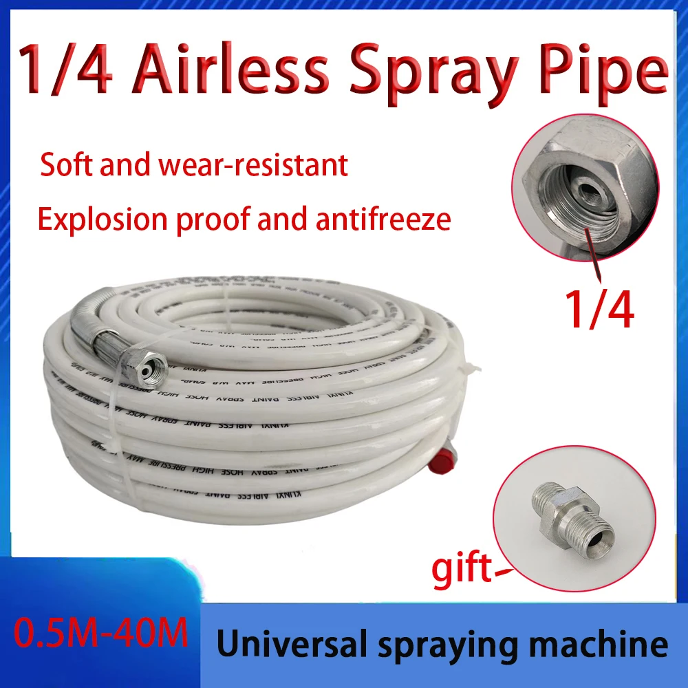 

1/4"Sprayer Thickened Fiber Pipe For Sprayer Gun High Pressure Universal Flexible Explosion-proof Airless Paint Spray Hose Tube