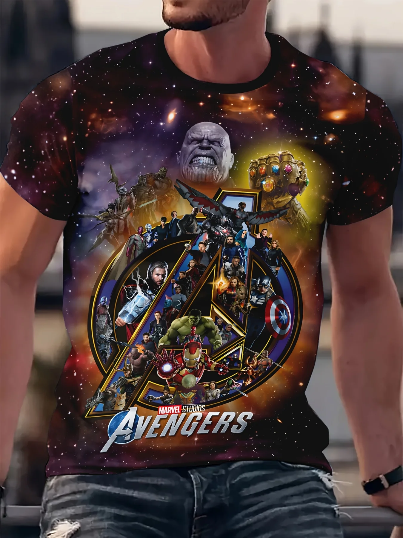 تي شيرت برسومات Marvel Avengers تي شيرت مضحك بشعار ثلاثي الأبعاد مطبوع عليه الرجل الحديدي Thor Captain America Hulk Wonder Woman Spiderman تي شيرت