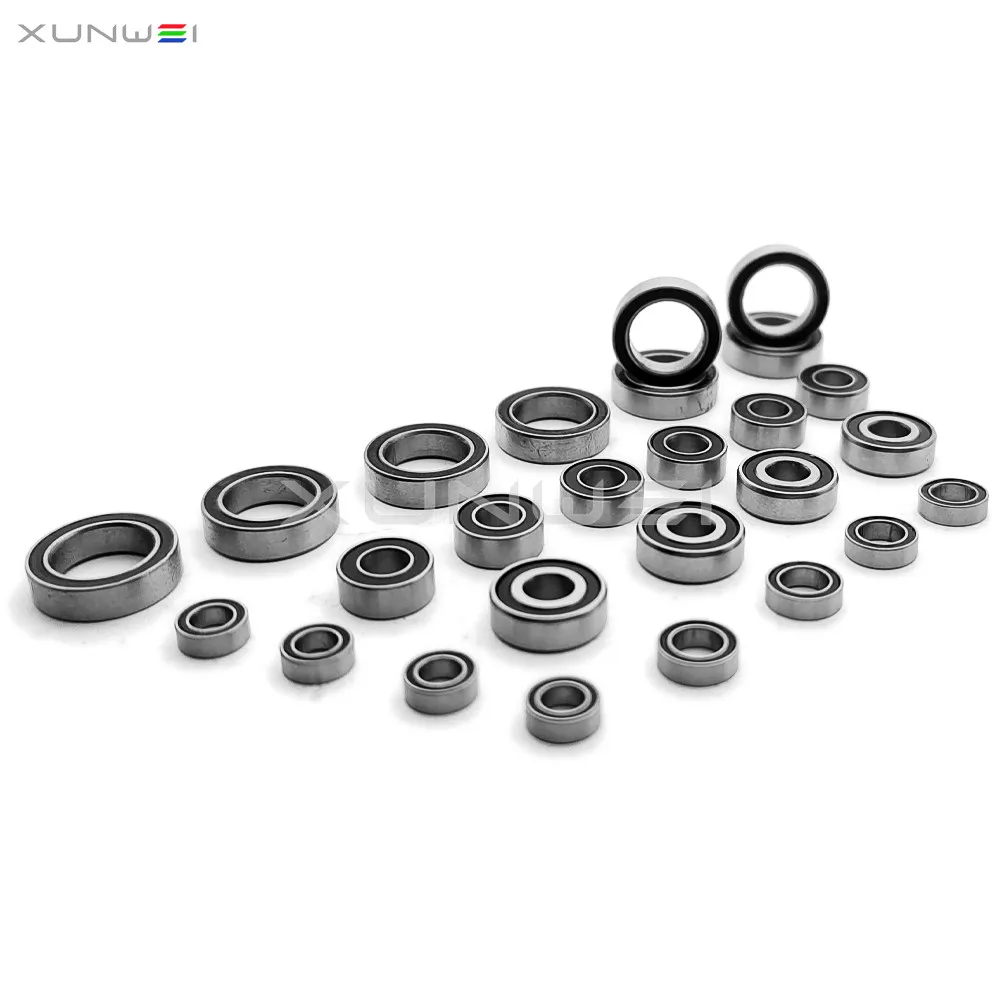 26pcs Complete Bearings Kit Chrome Steel for 1/10 Team Associated B74 B74.1 Team Kit Buggy Off-road RC Car