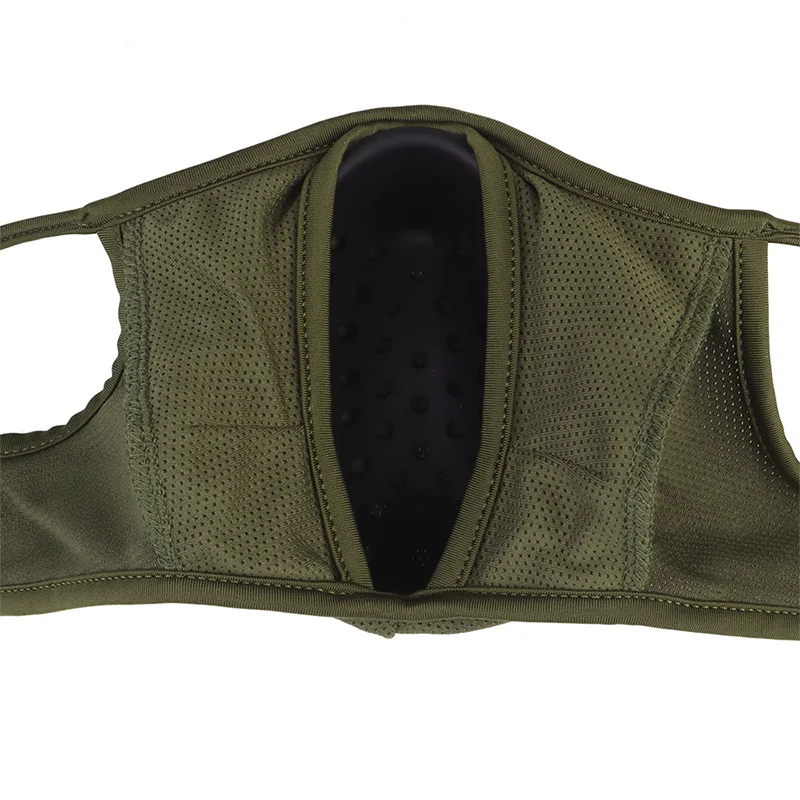 Atmungsaktive halbe Gesichts-Sturmhaube, elastisch, weiche Schutzausrüstung für Schießen, Jagd, Radfahren, Outdoor-Aktivitäten, Größe M L – Detail 9