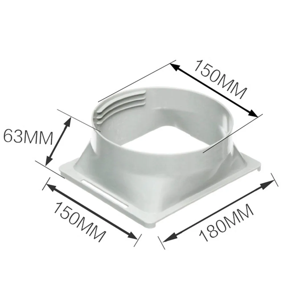 15cm Square Portable Air Conditioner Exhaust Duct Interface Pipe Tube Connector Adapter air Conditioning Accessories