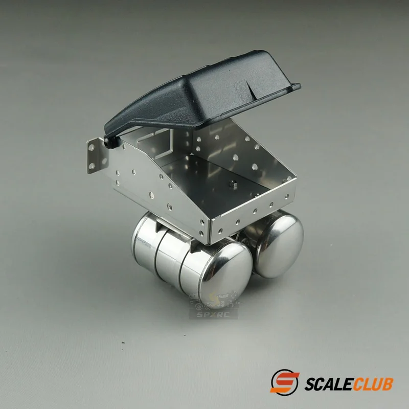 Modèle Scaleclub pour Benz, boîte de batterie de simulation, gaz, métal précieux, mise à niveau pour Tamiya Lesu, camion RC, remorque benne basculante, 3363, 1851