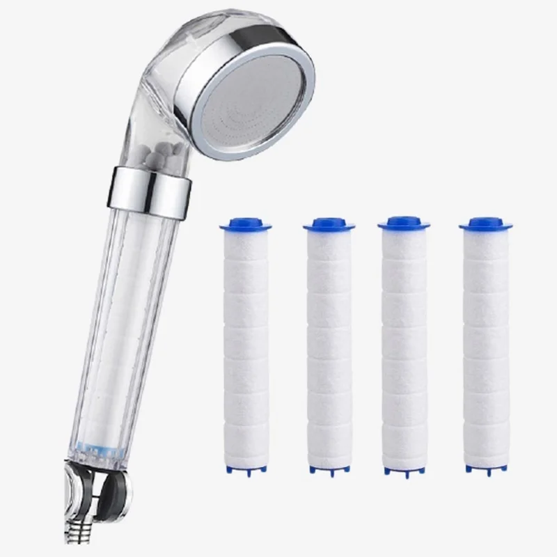 

Resel High Pressure Shower Head with Rust Removal & 3 Filter Cartridges, 10Pcs Replacement Shower Filter Accessories Set