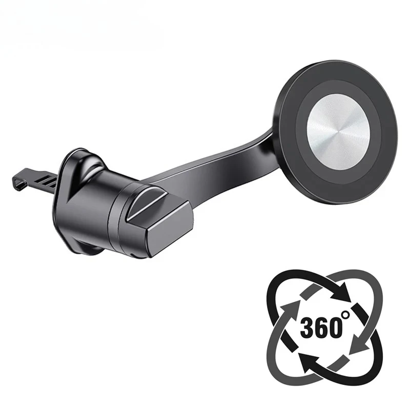 Magnetic Car Phone Holder with Extension Rod Car Air Vent Clip Phone Stand for MagSafe iPhone 15 14 13 Pro Max Xiaomi Samsung