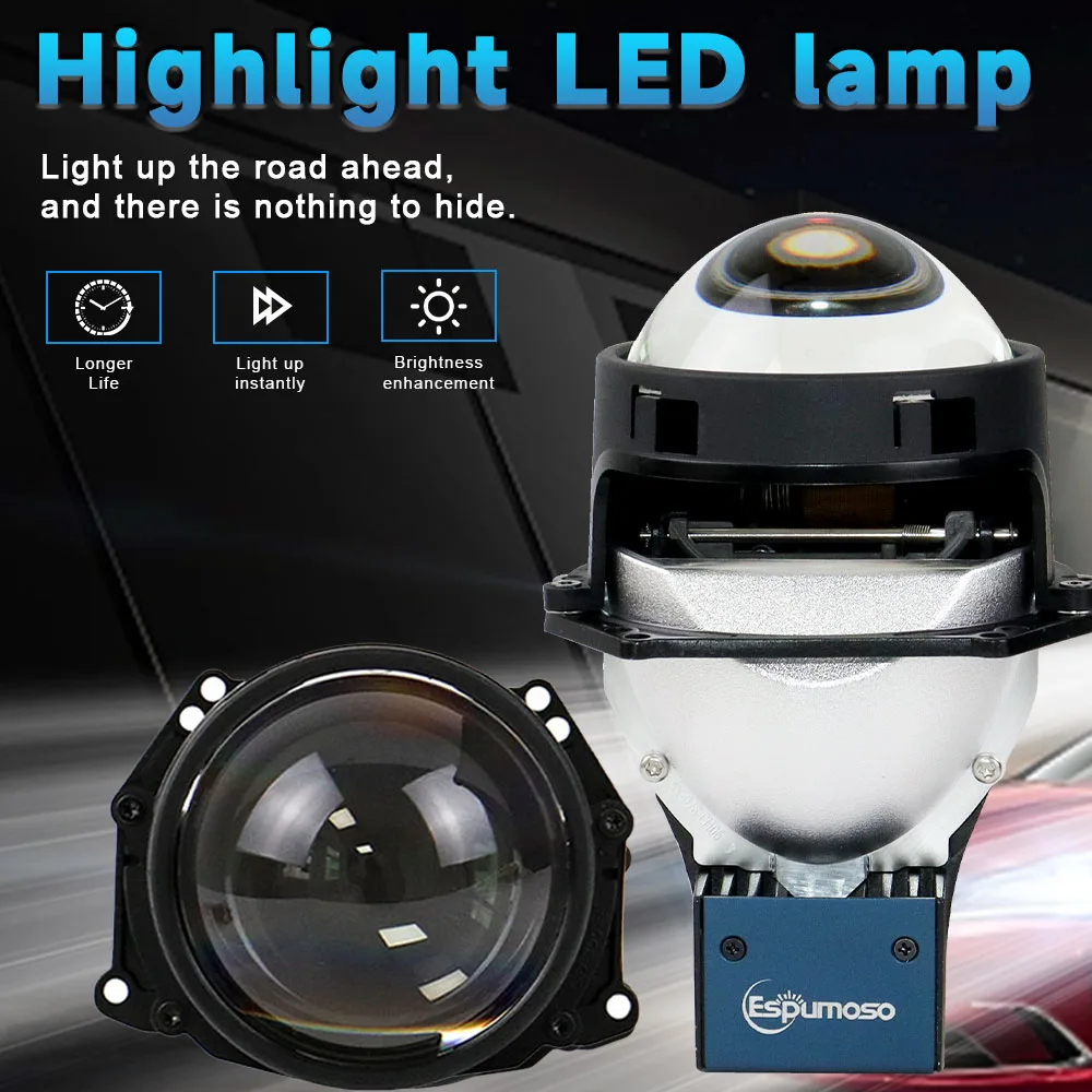 

3.0 Bi LED Lenses for Headlights Ice Lense Auto LED Projector Headlight HD Double Lens Hella Projector 110W Car Light Retrofit