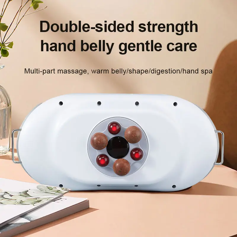 Heated Hand Massager, Cordless Thermal Abdominal Massager, 2 in 1 Multifunctional Pain Relief, Portable Relaxation Device