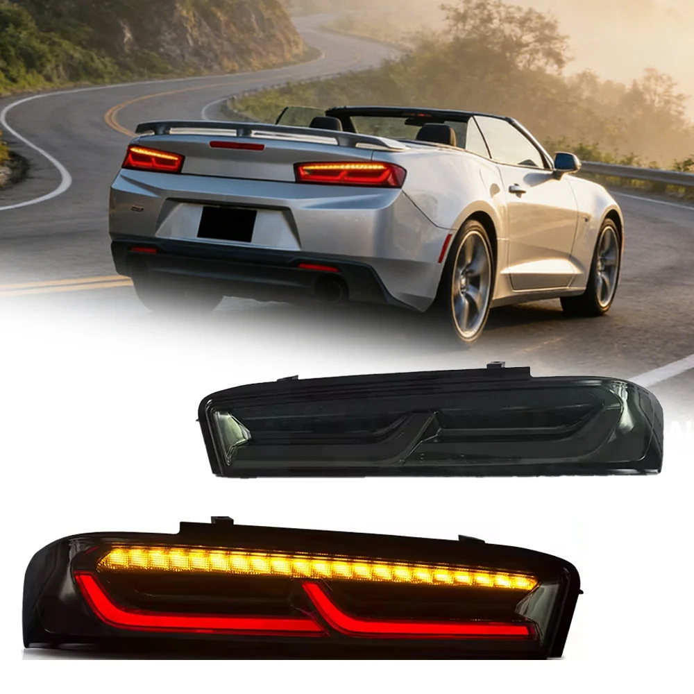 

Фонари задние для Chevrolet Chevy Camaro Coupe 2016-2018, светодиодные проекционные задние фонари, DRL, автоаксессуары