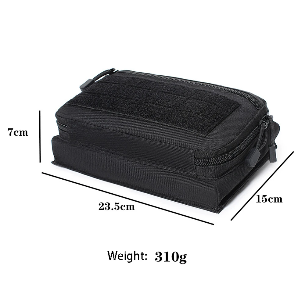 Tactical Multifunctional Molle Bag with Triple Pen Magazine Bag, Universal Ink Cartridge Holder Accessory Bag