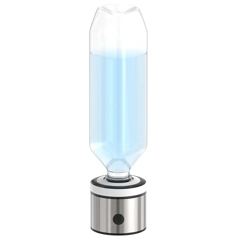 420ml SPE/PEM Healthy Alkaline Glass Hydrogen Water Generator Ionizer Bottle