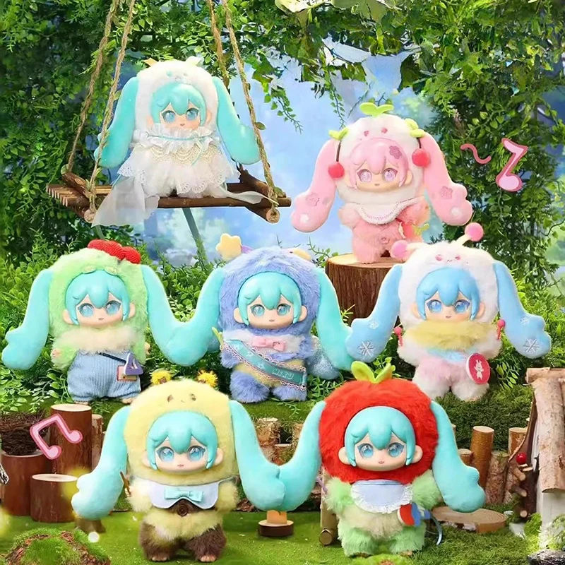 かわいい初音ミクぬいぐるみキーホルダー森コンサートシリーズ漫画ぬいぐるみおもちゃバックパックぬいぐるみ人形ペンダントアニメアクセサリーギフト