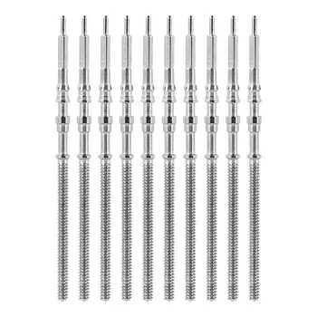 Movimento Assista Aço Stem Crown Kit, Assista Peças De Reposição, NH35, NH36, NH38, NH39, 10Pcs