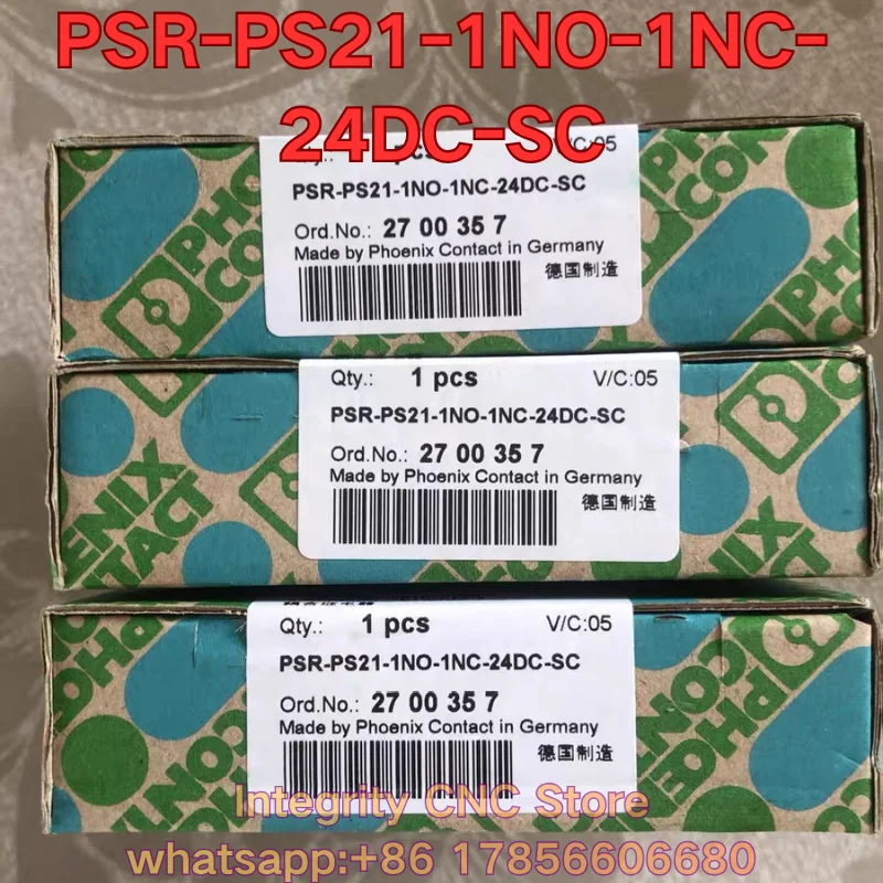 New PSR-PS21-1NO-1NC-24DC-SC PLC module 2700357