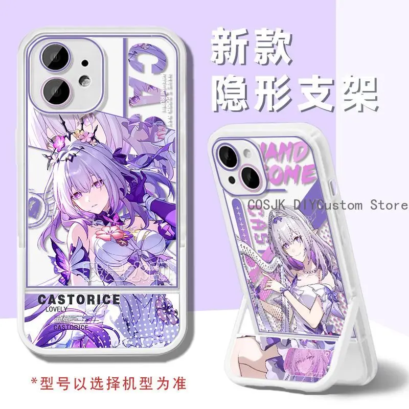

Чехол для телефона Game Castorice Honkai: Star Rail Q-версия Iphone 15 Promax, держатель для телефона, IPhone 16, 13, 15, 14, защитные чехлы