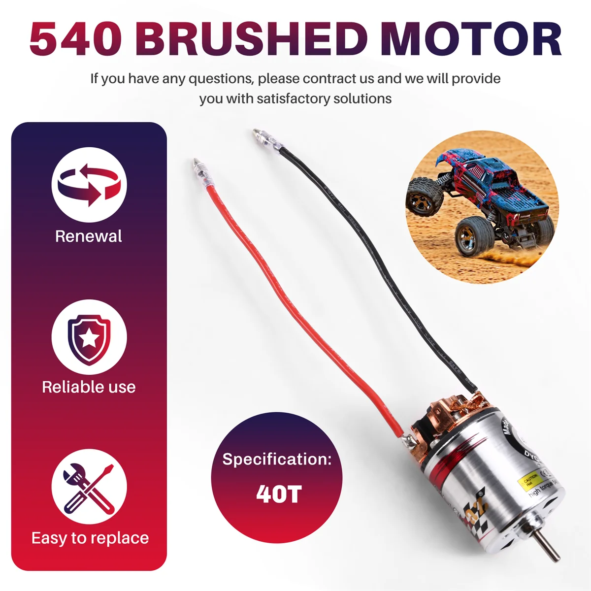 

AA85 540 Brushed Motor Waterproof ESC 320A Speed Control Combination Set for 1/10 RC Car Crawler Axial SCX10 40T