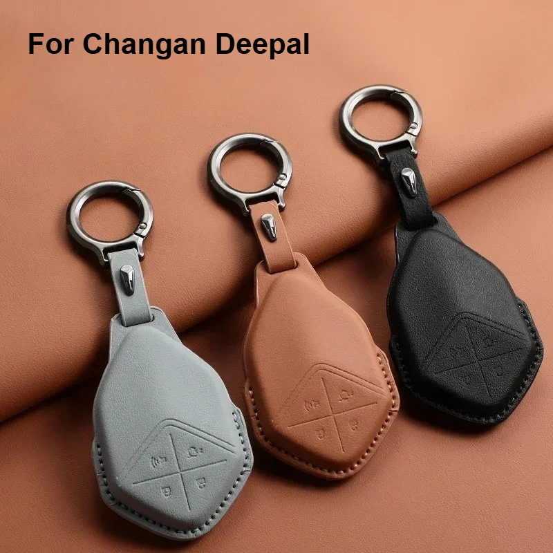 Funda para llave de coche de 4 botones para unidad Changan Deepal S7 SL03 UNIK CS35PLUS CS55 PLUS CS75 carcasa protectora para llave de coche de Color Original