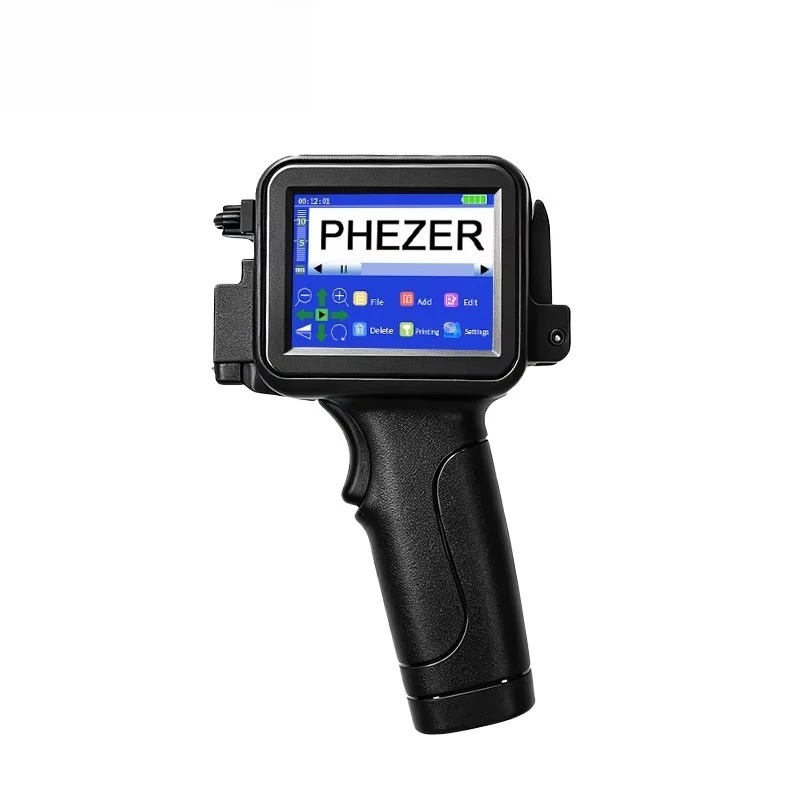 High Quality Phezer PC16 12.7mm Handheld Mini Portable Inkjet Printer, Batch Coding Printing Machine for Paper Bag