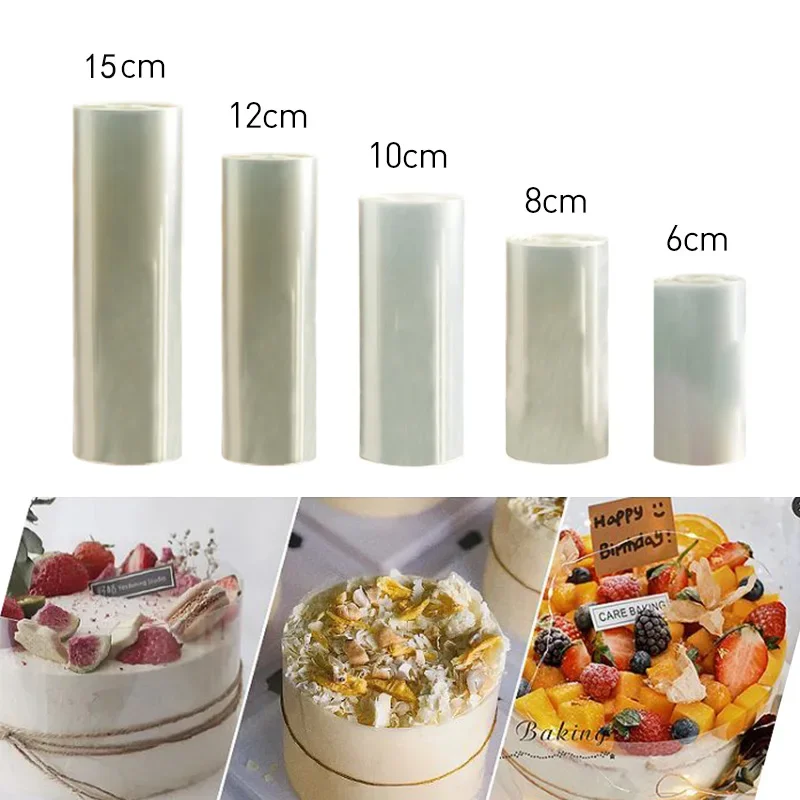 Transparent Cake Surround Film Mousse Cake Sheets Surrounding Edge Acetate Film For Cake Decor DIY Cake Collar Baking Supplies