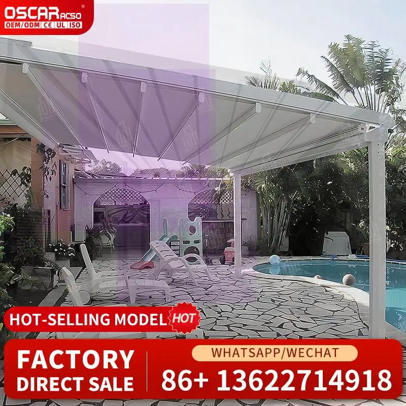 

PowderCoated Aluminum Frame Waterproof Canopy UVresistant Outdoor Shelter Backyard Patio Sunshade for Garden Terrace Balcony Ret
