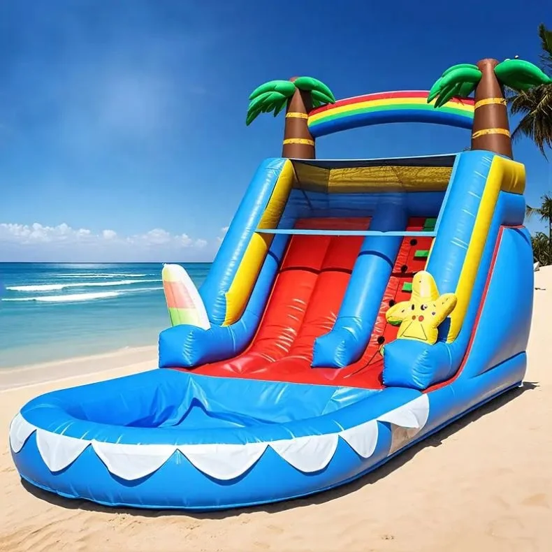 

Commercial Large 100% PVC Inflatable Water Slide for Adults and Children with Blower