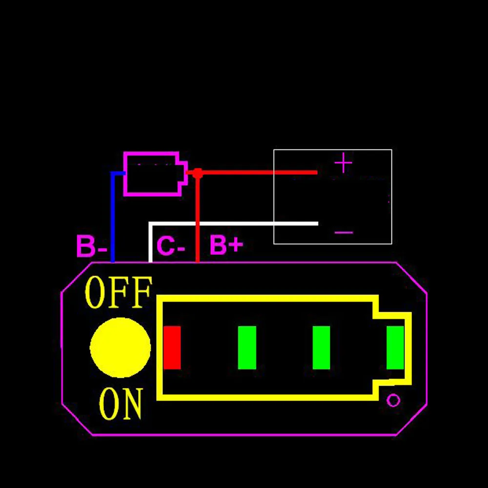 1S 2S 3S 4S 6S 7S lithium battery Power display charging indicator Flashing FOR 12V 24V 36V 48V 60V Li-ion Lifepo4 lead-acid BMS