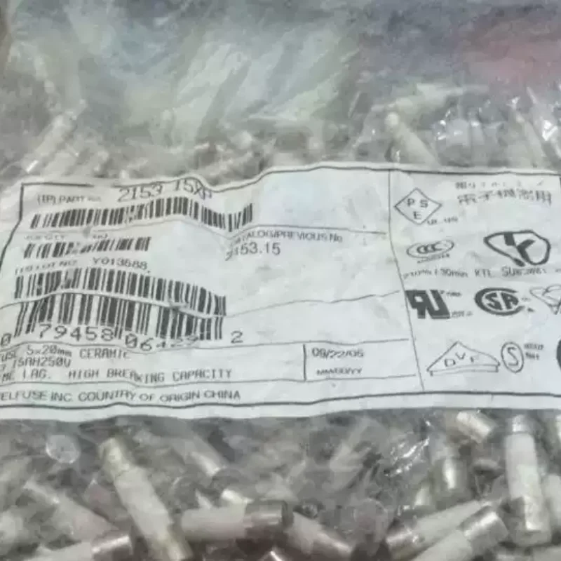 

30-100 шт. предохранителей Littlefuse 02153.15 5*20 мм T3.15A 250В, керамические, замедленного действия, медленнотекучие