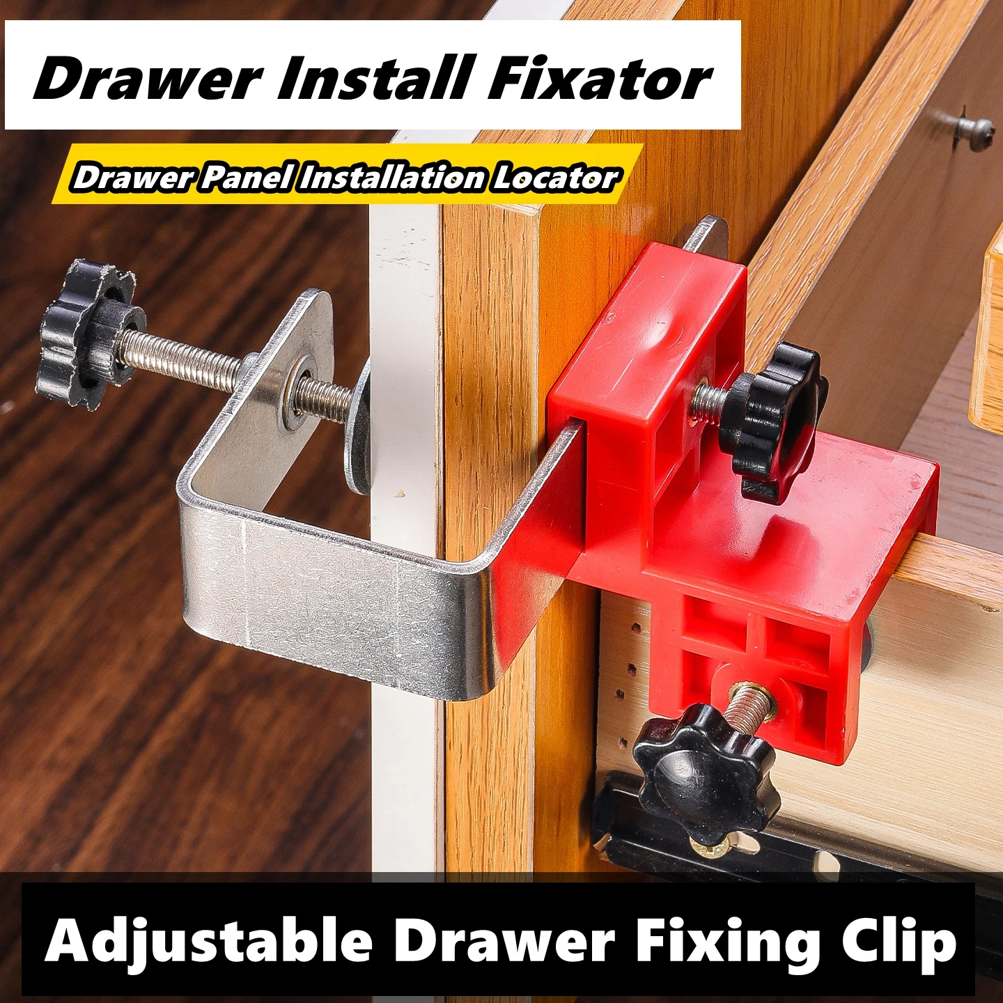 Adjustable Drawer Fixing Clip High Drawer Panel Quick Installation Clamp Furniture Cabinet Positioning Tool Hardware Jig