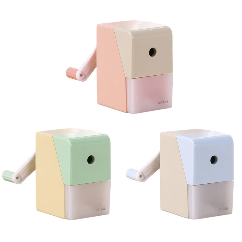 Taille-crayon manuel avec récipient à alimentation automatique en épaisseur réglable