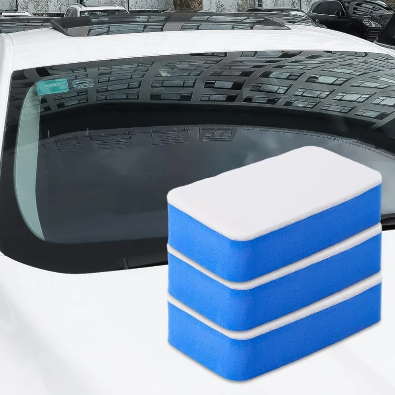 5/10PCS Car Felt Cloth Sponges Wipe Glass Oil Film Removal Windshield Rearview Mirrors Stain Washbasin Stoves Cleaning Tool