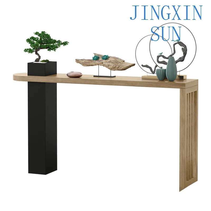 New Chinese Solid Wood Console Tables Into The Living Room Furniture Console Table Minimalist Creative Long Narrow Hallway Table