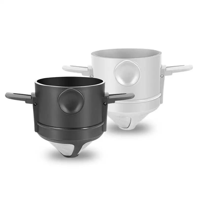 Infusor de chá de aço inoxidável 304 com tampa, grade reutilizável, vazamento de chá binaural, café Teaware, 1pc