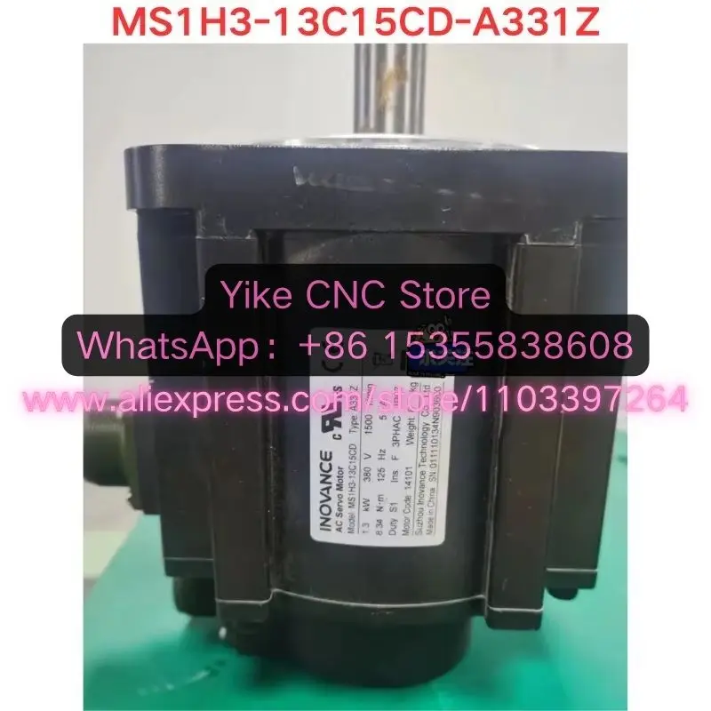 Latest Quotation Used Inovance Servo Motor MS1H3-13C15CD-A331Z 1.3KW Functional test OK