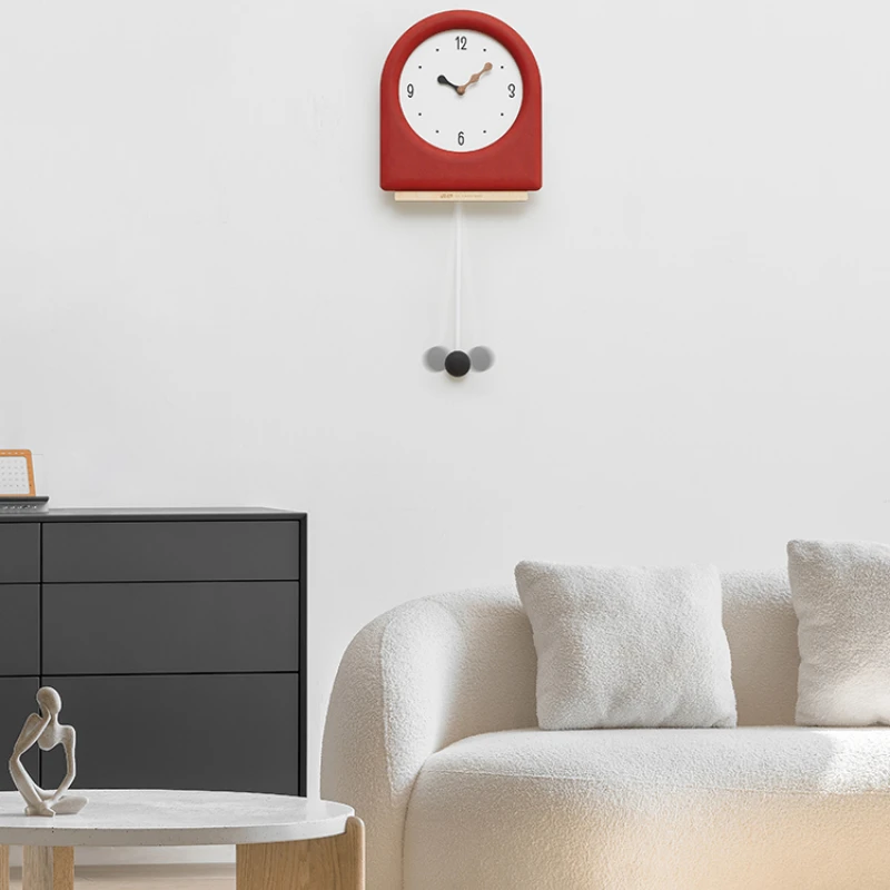 

Punch-Free Light Luxury Modern Wall Clock Living Room Home Creative Fashion Clock